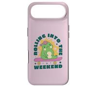 Carcasa para iPhone Air Rolling Into The Weekend Skateboard Frog Kawaii, Linda y Divertida