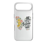 Carcasa para iPhone Air Romanos 12:2 Versículo de la Biblia Primavera Floral Mariposa Afirmación
