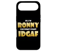 Carcasa para iPhone Air Ronny Costume Idgaf Meme Personalized First Name Ron Joke