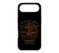 Carcasa para iPhone Air Rooted in Christ Cross Shirt Christian tee for Men