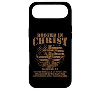 Carcasa para iPhone Air Rooted in Christ Shirt Christian Shirt for Men Cross Shirt