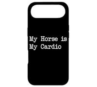 Carcasa para iPhone Air Ropa Ecuestre Divertida My Horse is My Cardio