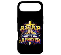 Carcasa para iPhone Air Rosario Cruz Cristiana Rezando Manos Siempre Di Una Oración