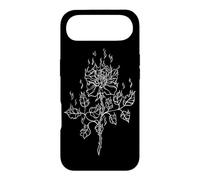 Carcasa para iPhone Air Rose Burning in Flame EMO Alt E-Girl Boy Trad Mall Y2K gótico