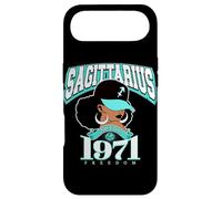Carcasa para iPhone Air Sagitario 1971 Afro Queen Zodiac Birthday Sassy Soul Gifts