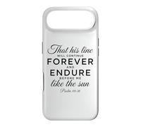 Carcasa para iPhone Air Salmo 89:36 Biblia bíblica bíblica para Siempre y para soportar a los descendientes
