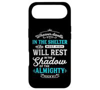 Carcasa para iPhone Air Salmo 91 Versículos de la Biblia Cita Todopoderoso Protección Refugio Arte