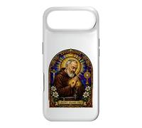 Carcasa para iPhone Air San Padre Pío Católico Devocional Gótico Mosaico Icono Arte