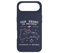 Carcasa para iPhone Air San Pedro de Macoris República Dominicana Bandera Mapa Coordenadas