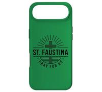 Carcasa para iPhone Air Santa Faustina ruega por Nosotros Cruz Católica