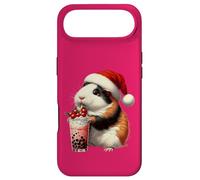 Carcasa para iPhone Air Santa Hat Guinea Pig Bubble Tea Milk Guinea Pig Christmas