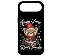 Carcasa para iPhone Air Santa Paws Red Panda Christmas Pun Xmas Pajama