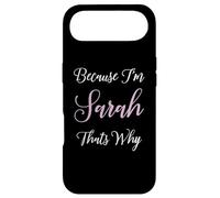 Carcasa para iPhone Air Sarah Name Personalizado Mujeres Lindo Rosa Chica Regalo Personalizado