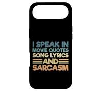 Carcasa para iPhone Air Sarcastic I Speak In Movie Quotes Letras De Canciones Y Sarcasmo