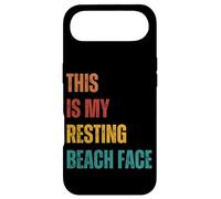 Carcasa para iPhone Air Sarcástico Verano Esta es mi Cara de Playa en Descanso Juegos de Palabras en la Playa