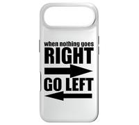 Carcasa para iPhone Air Sarcástico y Divertido: Cuando Nada va Bien, ve a la Izquierda