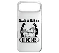 Carcasa para iPhone Air Save A Horse Ride Me Divertido Paseo a Caballo Entre Vaquero y Vaquera