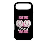 Carcasa para iPhone Air Save Second 2nd Base Funny Baseball Breast Cancer Awareness