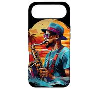 Carcasa para iPhone Air Saxofón Guy Retrato Instrumento de Caña para Niños
