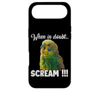 Carcasa para iPhone Air Screaming Budgie T, Meme Divertido para los Amantes de Las