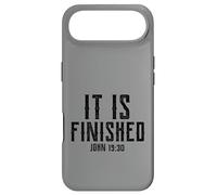 Carcasa para iPhone Air Se ha Terminado Jesús Palabras en Cruz Mens Christian Pascua