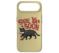 Carcasa para iPhone Air See Ya Soon Dark Cat Meme Design Womens Girls