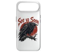 Carcasa para iPhone Air See Ya Soon Raven Crow Red Moon Halloween Horror