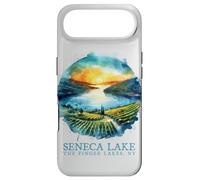Carcasa para iPhone Air Seneca Lake Sunset Vineyard Finger Lakes NY Arte nostálgico