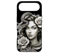 Carcasa para iPhone Air Serpiente Chica Serpiente Rosas Medusa