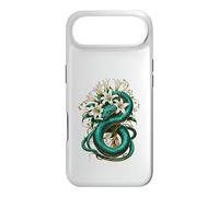 Carcasa para iPhone Air Serpiente Esmeralda con Lirios Diseño Natural