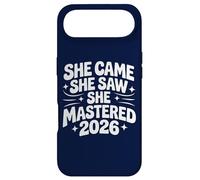 Carcasa para iPhone Air She Came She Saw She Mastered 2026 Vintage Graduación Mujeres