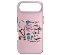 Carcasa para iPhone Air She Works Willingly with Her Hands For Pink Nurse Girlfriend