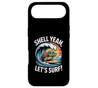 Carcasa para iPhone Air Shell Yeah, Vamos a Surfear, Linda Puesta de Sol en Forma de Tortuga
