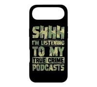 Carcasa para iPhone Air Shhh Estoy Escuchando mis podcasts sobre crímenes Reales