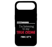 Carcasa para iPhone Air Shhh, Estoy Escuchando mis podcasts sobre crímenes Reales