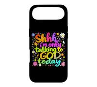 Carcasa para iPhone Air Shhh… Solo Estoy Hablando con Dios Hoy Fe Cristiano Jesús