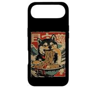 Carcasa para iPhone Air Shiba Inu Perro Comiendo Fideos Ramen Estilo japonés Ukiyo-e