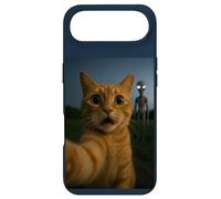 Carcasa para iPhone Air Shocked Cat Selfie Alien on The Back Funny for Boys Girls
