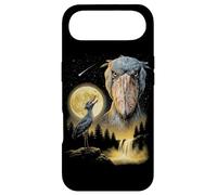 Carcasa para iPhone Air Shoebill Stork Aullando a la Luna, extraño Meme Divertido pájaro de los 90