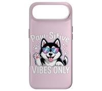 Carcasa para iPhone Air Siberian Husky Paw-sitive Vibes Only Retro Dog Lover