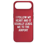 Carcasa para iPhone Air Sigo mi corazón y me Lleva al Aeropuerto