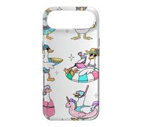 Carcasa para iPhone Air Silly Goose On The Loose Summer Pool Beach Party