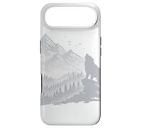 Carcasa para iPhone Air Silueta de Paisaje de Lobo