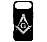 Carcasa para iPhone Air Símbolo de masonería Cuadrado y brújula masónico Blanco