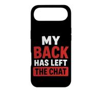Carcasa para iPhone Air Simple Funny Gym Workout Quote My Back as Left The Chat