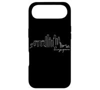 Carcasa para iPhone Air Singapur Skyline Silueta de Asia Me Encanta I Love Singapore