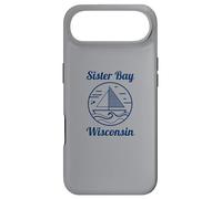 Carcasa para iPhone Air Sister Bay Wisconsin Sailboat and Waves