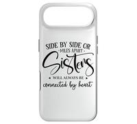 Carcasa para iPhone Air Sister Side by Side Miles Apart Sisters Connected by Heart