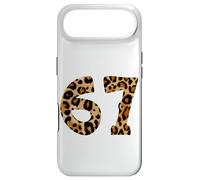 Carcasa para iPhone Air Six Seven Meme 6-7 Number, Gen Alpha Z 67 Leopard Print