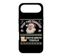 Carcasa para iPhone Air Skip The Cookies Santa Wants Tequila Suéter Feo Divertido